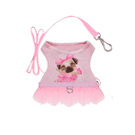 PEITORAL PET BAILARINA ROSA