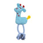 Pelucia Girafa Trançada Azul