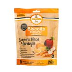 Biscoito Natural Brincalhão Sabor Cenoura, Maçã e Laranja 250g