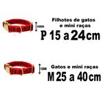 Coleira gliter fecho de engate rápido leve com pingente metais na cor Dourado 