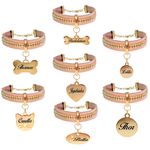 Gargantilha de couro com detalhes em strass