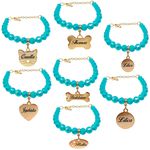 Gargantilha de pérolas cristal pet com pingente metais na cor Dourado 