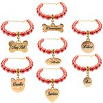 Gargantilha de pérolas com strass e metais dourados 