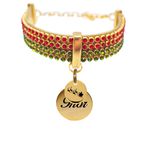 Gargantilha de strass edição de natal 