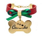 Gargantilha em couro edição de natal