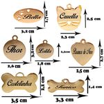 Gargantilha de strass pet com pingente metais na cor Dourado 