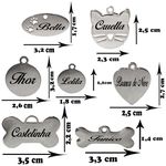 Corrente fina níquel para cães, gatos, pequenas e mini raças