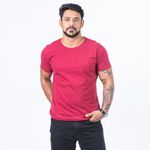 Camiseta Básica Bordô Elastano