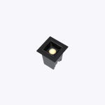 Spot Soul Picco 2W Embutir 2700K Branco Quente Preto