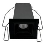 Spot Soul Picco 2W Embutir 2700K Branco Quente Preto