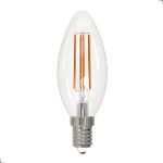 Lâmpada Filamento Led Vela Clear 4w 2700k Branco Quente