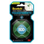 Fita Dupla Face 3m Scotch Fixa Forte 19mm x 2m Transparente