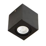Plafon Spot De Sobrepor Teto Quadrado Par16 Dicroica Preto