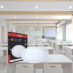 Plafon de Embutir Redondo 18W 6500K Luz Branca Fria
