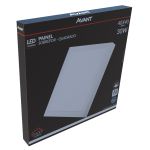 Plafon Painel Led Slim 30w Quadrado Sobrepor 6500k Branco Frio