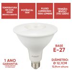 Lâmpada Par38 Led 14W Luz Branco Quente E-27