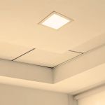 Plafon Painel Led 18w Quadrado Embutir 3000k Branco Quente