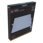 Plafon Painel Led 18w Quadrado Embutir 3000k Branco Quente