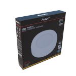 Plafon Painel Led 6w Sobrepor Redondo 3000k Branco Quente