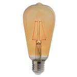 Lâmpada Led Pera Filamento Retrô 4w St64 2200k Âmbar Bivolt