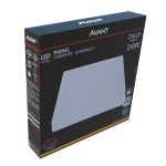 Painel Plafon Led Sobrepor Quadrado 3000k 24w Bivolt Avant