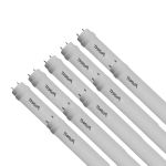 Kit 10 Lâmpadas Led Tubular Vidro T8 18W 120cm 6500K Branco Frio