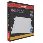 Painel Plafon Led De Embutir Quadrado 3000k 24w Bivolt Avant