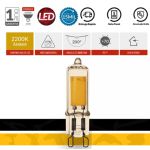 Lâmpada Led Luxpin G9 Retrô 2w 2200k Âmbar