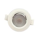 Spot Led Embutir Direcionável Mr16 Redondo 3w 3000k Luz Amarela