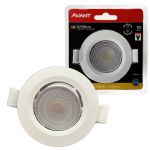 Spot Led Embutir Direcionável Mr16 Redondo 3w 3000k Luz Amarela