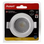 Spot Led Embutir Direcionável Mr16 Redondo 3w 3000k Luz Amarela