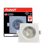 Spot Led Embutir Direcionável Mr16 Quadrado 5w 6500k Branco
