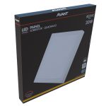 Painel Plafon Led 30w Sobrepor Quadrado 3000k Luz Amarela Bivolt