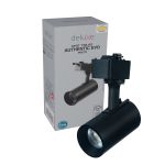 Spot Trilho Preto Led 7w 3000k Authentic Evo Branco Quente