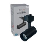 Spot Trilho Preto Led 7w 6500k Authentic Evo Branco Frio