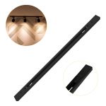 Trilho Eletrificado de Sobrepor 1 Metro Preto Bivolt p/ Spots