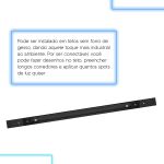 Trilho Eletrificado de Sobrepor 1 Metro Preto Bivolt p/ Spots