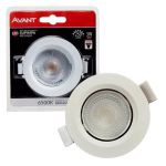 Spot Led Embutir Direcionável Mr16 Redondo 3w 6500k branco