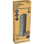 Luminária De Emergência Barra Preta 1w Bivolt