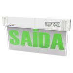 Luminária Led De Emergência 1w 6000k Saída Verde Bivolt