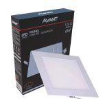 Painel Plafon Led Embutir 6w Quadrado 6500k Branco Frio Bivolt
