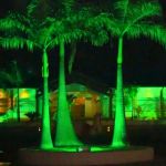 Luminária Espeto Jardim LED 5W Luz Verde Bivolt