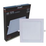 Plafon Painel Led 18w Quadrado Embutir 4000k Branco Neutro
