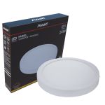 Painel Plafon Led Sobrepor 24w Redondo 3000k Luz Quente