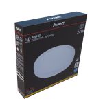 Painel Plafon Led Sobrepor 24w Redondo 3000k Luz Quente