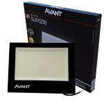 Refletor Holofote Led Slim 200w 6500K Branco Frio Bivolt 