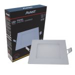 Painel Plafon Led Embutir 6w Quadrado 3000k Branco Quente Bivolt