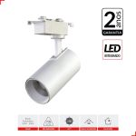 Spot Trilho Branco Led 20w 3000k Authentic Evo Branco Quente
