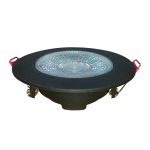 Spot Embutir Dicroica Redondo Preto 5W 6500K Branco Frio