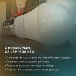 Lâmpada Bulbo Led Neo 10W Dimerizavel 2700-6500K